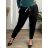 Long Sleeve Dress with Pendant Women's Oversized (3XL / 4XL ONE SIZE) ITALIAN FASHION IMWQ2115022 52/54 black