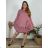 Women's elegant party long sleeve dress (S/M ONE SIZE) ITALIAN FASHION IM322282