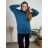 Women's Sweater Long Long Sleeve Knitted Dress (L / XL ONE SIZE) ITALIAN FASHION IM721314