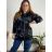 Women's Long Sleeve Weak Zip Hoodie (L/XL/2XL ONE SIZE) ITALIAN FASHION IMB22181  emerald green
