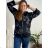 Women's Long Sleeve Weak Zip Hoodie (L/XL/2XL ONE SIZE) ITALIAN FASHION IMB22181  emerald green