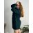 Women's elegant party long sleeve dress (S/M ONE SIZE) ITALIAN FASHION IM322282