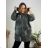 Women's Long Sleeve Weak Zip Hoodie (L/XL/2XL ONE SIZE) ITALIAN FASHION IMB22181 56/58 black