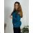 Knitted Dress a-Sweater Extended Long Sleeve Women's Plus Size (XL / 2XL ONE SIZE) ITALIAN FASHION IM4212261 Emerald xl/2xl one size