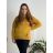 Knitted Sweater with Pendant Long Sleeve Women's (L/XL/2XL ONE SIZE) ITALIAN FASHION IM423590