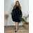 Women's Plus Size Long Warm Long Sleeve Dress (50/52/54 ONE SIZE) ITALIAN FASHION IM424636