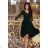 210-3 NICOLLE - lace neckline - dark green NMC-210-3