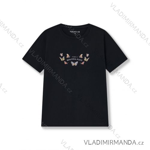 WOLF D2522 Women's Plus Size Short Sleeve T-Shirt (M-3XL).