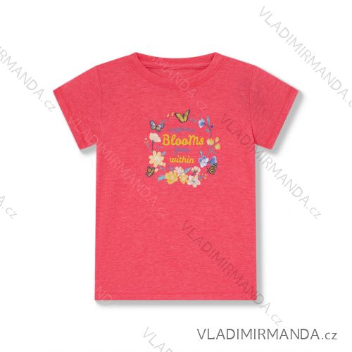 Short sleeve T-shirt for children's girls (98-128) WOLF S2515