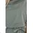 240-4 ROXI dress with asymmetrical skirt and belt - olive color