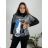 Women's Oversized Knitted Long Sleeve Sweater (S/M ONE SIZE) ITALIAN FASHION IMSN2416125