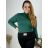 Knitted sweater thin turtleneck long sleeve women (L / XL ONE SIZE) ITALIAN FASHION IMD211110 44/46 black