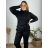 Knitted sweater thin turtleneck long sleeve women (L / XL ONE SIZE) ITALIAN FASHION IMD211110 44/46 black