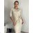 Summer long dress womens (uni sl) ITALIAN Fashion IM518123 -   beige -   S / M