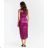 Women's elegant evening dress with straps (S/M ONE SIZE) ITALIAN FASHION IMPSH246479 S / M black