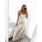 Šaty letní na ramínka dámské (S/M ONE SIZE) ITALSKÁ MÓDA IMPBB22B21841 white S / M