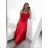 Šaty letní na ramínka dámské (S/M ONE SIZE) ITALSKÁ MÓDA IMPBB22B21841 S / M red