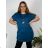 Shirt extended 3/4 long sleeve women's (L/XL/2XL ONE SIZE) ITALIAN FASHION IM423025 56/58 modrá královská