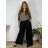 Women's Warm Long Sleeve Dress (L / XL ONE SIZE) ITALIAN FASHION IM421MIA 56/58 black