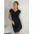 Women's short sleeve dress oversized (L-3XL) POLISH FASHION PMF20013 46 black