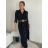 Women's long sleeve shirt dress with belt (S/M/L ONE SIZE) ITALIAN FASHION IMWB24250
