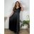 Women's Long Casual Short Sleeve Dress (S/M ONE SIZE) ITALIAN FASHION IMPSH246540XL/DUR  dark blue