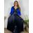Women's Long Casual Short Sleeve Dress (S/M ONE SIZE) ITALIAN FASHION IMPSH246540XL/DUR  dark blue