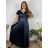 Women's Long Casual Short Sleeve Dress (S/M ONE SIZE) ITALIAN FASHION IMPSH236540