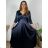 Women's Long Casual Short Sleeve Dress (S/M ONE SIZE) ITALIAN FASHION IMPSH236540