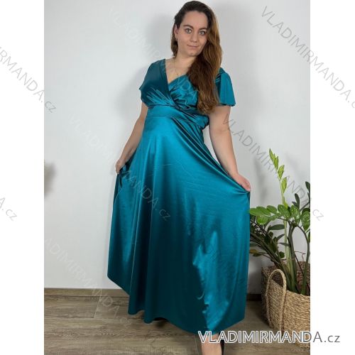 Women's Long Casual Short Sleeve Dress (S/M ONE SIZE) ITALIAN FASHION IMPSH236540