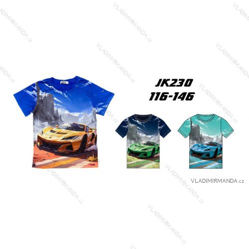 Short sleeve T-shirt for children and teenagers, boys (116-146) SEZON SEZ25JK-230