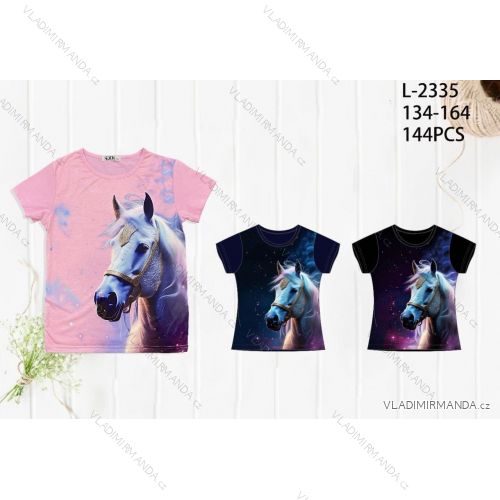 Short sleeve T-shirt for girls (134-164) SEASON SEZ25L-2335
