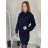 Women's Oversized Turtleneck Long Sleeve Knitted Dress (S/M/L ONE SIZE) ITALIAN FASHION IMPLI228123/DR