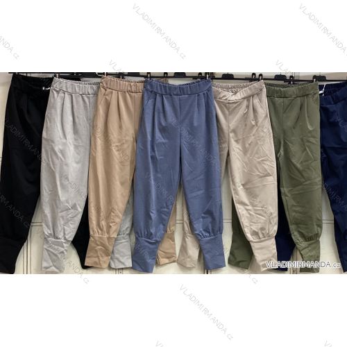 Elegant women's oversized sweatpants (42/44/46 ONE SIZE) ITALIAN FASHION IMC25012