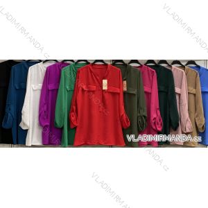 Women's long sleeve shirt tunic, oversized (42/44/46 ONE SIZE) ITALIAN FASHION IMC25025
