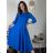 Long elegant dress with belt 3/4 long sleeves for women (S/M/L ONE SIZE) ITALIAN FASHION IM425008
