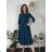 Long elegant dress with belt 3/4 long sleeves for women (S/M/L ONE SIZE) ITALIAN FASHION IM425008