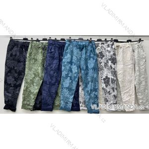 Women's oversized stretch sweatpants (50/52 ONE SIZE) ITALIAN FASHION IM425016