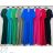 Women's short sleeve summer dress, oversized (44/46/48 ONE SIZE) ITALIAN FASHION IM425019