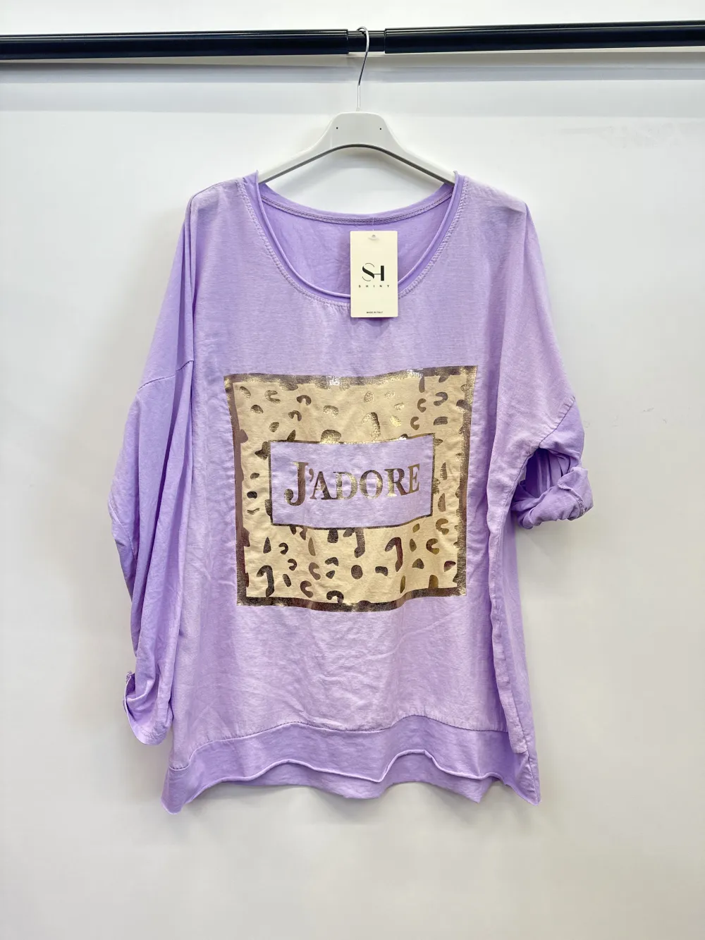 Oversized 3/4 long sleeve tunic for women (S/M/L ONE SIZE) ITALIAN FASHION IMPSH2423606C