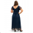 Women's Strapless Long Party Dress (S/M ONE SIZE) ITALIAN FASHION IMPSH245192 S / M dark blue