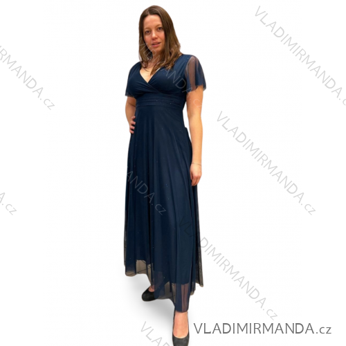 Women's Strapless Long Party Dress (S/M ONE SIZE) ITALIAN FASHION IMPSH245192