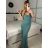 Women's Long Summer Elegant Sleeveless Dress (S/M ONE SIZE) ITALIAN FASHION IMPBB23C29640 -   turquoise -   S/M/L