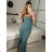 Women's Long Summer Elegant Sleeveless Dress (S/M ONE SIZE) ITALIAN FASHION IMPBB23C29640