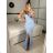 Women's Long Summer Elegant Sleeveless Dress (S/M ONE SIZE) ITALIAN FASHION IMPBB23C29640