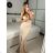 Women's Long Summer Elegant Sleeveless Dress (S/M ONE SIZE) ITALIAN FASHION IMPBB23C29640 -   turquoise -   S/M/L