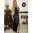 Šaty letní na ramínka dámské (S/M ONE SIZE) ITALSKÁ MÓDA IMPBB22B21841 -   black -   44/46