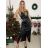 Šaty letní na ramínka dámské (S/M ONE SIZE) ITALSKÁ MÓDA IMPBB22B21841 -   black -   44/46