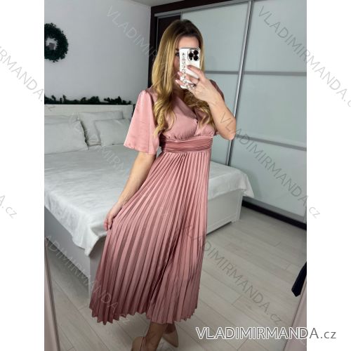 Women's elegant party long sleeve dress (S/M ONE SIZE) ITALIAN FASHION IM322282