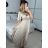 Women's elegant party long sleeve dress (S/M ONE SIZE) ITALIAN FASHION IM322282